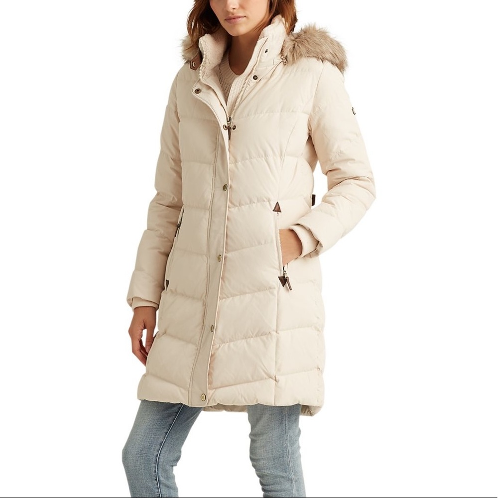 Ralph Lauren Cream Coat (Photos in Listing) - M
